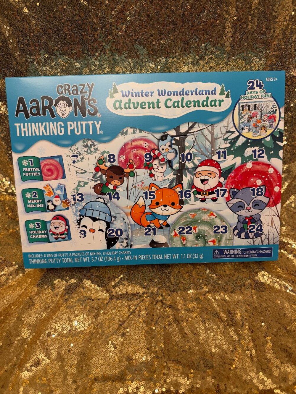 Crazy Aaron’s Thinking Putty 24-Day Christmas Advent Calendar 2026
